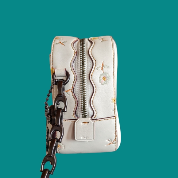 🦄HTF 1941 Tea Rose Turnlock Camera bag with vintage floral print - Picture 4 of 12